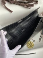 KELLY CUT 31 IN BLACK ALLIGATOR LEATHER  WITH SILVER HARDWARE - Image 7