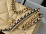 19 FLAP BAG 30 LIGHT YELLOW GOATSKIN - Image 3