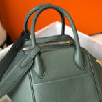HM LINDY 30 BAG IN DARK GREEN  GOLD HARDWARE - Image 8