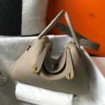 HM LINDY 30 BAG IN PEANUT BROWN  GOLD HARDWARE