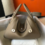 HM LINDY 30 BAG IN PEANUT BROWN  SILVER HARDWARE