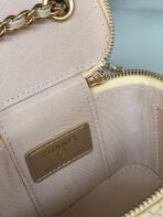 CC MINI 11 VANITY CHAIN IN DARK CREAM CALFSKIN GOLD HARDWARE - Image 10