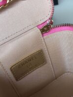 CC MINI 11 VANITY CHAIN IN BRIGHT PINK CALFSKIN GOLD HARDWARE - Image 8