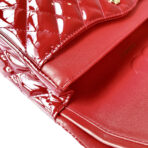 FLAP BAG MEDIUM 25CM RED PATENT CALFSKIN GOLD HARDWARE - Image 4