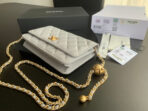 CLASSIC WOC 19CM WHITE LAMBSKIN GOLD HARDWARE - Image 6