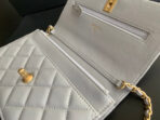 CLASSIC WOC 19CM WHITE LAMBSKIN GOLD HARDWARE - Image 8