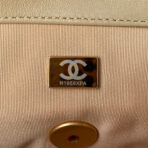 CC MEDIUM 26 FLAP BAG IN BEIGE CREAM LAMBSKIN - Image 8