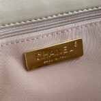 CC MEDIUM 26 FLAP BAG IN BEIGE CREAM LAMBSKIN - Image 7