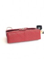 FLAP BAG JUMBO 30CM RED CAVIAR SILVER HARDWARE - Image 4