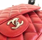 FLAP BAG JUMBO 30CM RED CAVIAR SILVER HARDWARE - Image 6