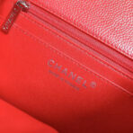 MINI SQUARE FLAP BAG 17CM RED CAVIAR SILVER HARDWARE - Image 10