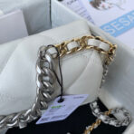 CC MEDIUM 26 FLAP BAG IN WHITE LAMBSKIN - Image 5