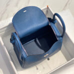 HM LINDY 30 BAG IN LYNCH BLUE  SILVER HARDWARE - Image 3