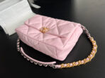 19 FLAP BAG 30 PINK GOATSKIN - Image 8