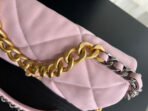 19 FLAP BAG 30 PINK GOATSKIN - Image 10
