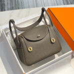 HM LINDY 30 BAG IN SEPIA BROWN  GOLD HARDWARE