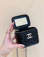 CC VANITY CASE 11 BLACK CAVIAR RUTHENIUM HARDWARE - Image 7