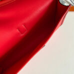 JIGE ELAN 29 CLUTCH IN RUBY RED  WITH APPLE RED LIZARD SKIN - Image 9