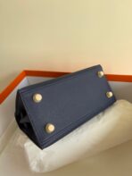 KELLY MINI 20 BAG IN NAVY BLUE  WITH GOLD HARDWARE - Image 7