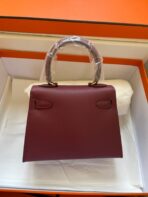 KELLY MINI 20 BAG IN GARNET RED  WITH GOLD HARDWARE - Image 2