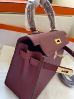 KELLY MINI 20 BAG IN GARNET RED  WITH GOLD HARDWARE - Image 3
