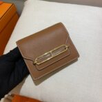 HM RoulisSlim Wallet 12.7 Tan  GHW