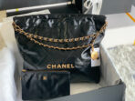 CC LARGE 42 BAG IN BLACK CALFSKIN GOLD HARDWARE - Image 3