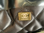 CC LARGE 42 BAG IN BLACK CALFSKIN GOLD HARDWARE - Image 6