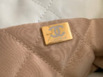 CC LARGE 42 HANDBAG IN WHITE SHINY CALFSKIN GOLD HARDWARE - Image 8
