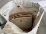 CC MEDIUM 37 HANDBAG IN WHITE SHINY CALFSKIN GOLD HARDWARE - Image 6