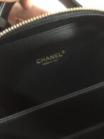 CC MINI 17 VANITY CASE IN AEGEAN BLUE MIX BLACK CALFSKIN GOLD HARDWARE - Image 5
