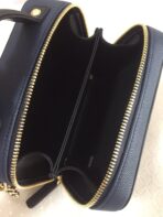 CC MINI 17 VANITY CASE IN AEGEAN BLUE MIX BLACK CALFSKIN GOLD HARDWARE - Image 6