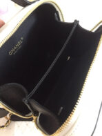 CC MINI 17 VANITY CASE IN BLACK MIX WHITE CALFSKIN GOLD HARDWARE - Image 9