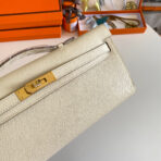 KELLY CUT 31 IN BEIGE CREAM  WITH GOLD HARDWARE - Image 5