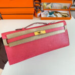 KELLY CUT 31 IN WATERMELON PINK  WITH GOLD HARDWARE