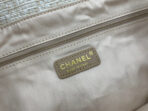 CC DEAUVILLE LARGE 38 TOTE BAG IN BEIGE CANVAS GOLD HARDWARE - Image 6