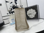 CC DEAUVILLE LARGE 38 TOTE BAG IN BEIGE CANVAS GOLD HARDWARE - Image 10