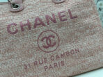 CC DEAUVILLE LARGE 38 TOTE BAG IN LIGHT PINK CANVAS - Image 5