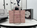 CC DEAUVILLE LARGE 38 TOTE BAG IN LIGHT PINK CANVAS - Image 3