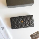 CC CLASSIC LONG PURSE CAVIAR 19 BLACK GRAINED CALFSKIN - Image 2