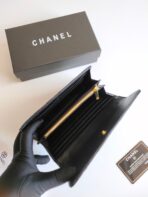 CC CLASSIC LONG PURSE CAVIAR 19 BLACK CALFSKIN - Image 8