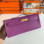 KELLY CUT 31 IN VIOLET PURPLE  WITH GOLD HARDWARE - Image 2