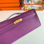 KELLY CUT 31 IN VIOLET PURPLE  WITH GOLD HARDWARE - Image 5