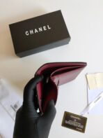 CC ZIPPED LONG PURSE 19 BLACK GRAINED  GOLD ICON - Image 9