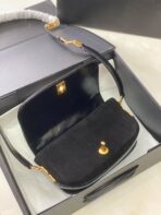 CC MINI 22 FLAP BAG IN BLACK CALFSKIN GOLD HARDWARE - Image 7