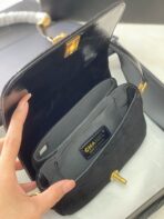 CC MINI 22 FLAP BAG IN BLACK CALFSKIN GOLD HARDWARE - Image 9