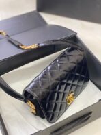 CC MINI 22 FLAP BAG IN BLACK CALFSKIN GOLD HARDWARE - Image 5