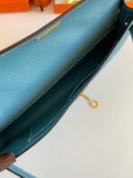 KELLY CUT 31 IN AZURE BLUE  WITH GOLD HARDWARE - Image 6