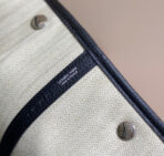 GARDEN PARTY 36CM IN WHITE TOILETS COTTON CANVAS AND BLACK - Image 7