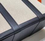 GARDEN PARTY 36CM IN WHITE TOILETS COTTON CANVAS AND BLACK - Image 9